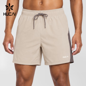 Custom Men's 5 Inch Two Tone Running Shorts with Inner Liner for Activewear Brands