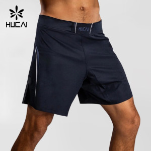 Custom Men's MMA Fight Shorts with Flat Waistband and Side Slits for Activewear Brands