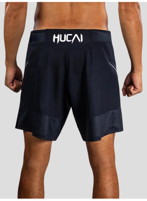 Custom Men's MMA Fight Shorts with Flat Waistband and Side Slits for Activewear Brands