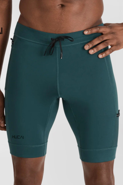 Custom Men's Compression Half Tights with Built-In Liner and Five Pockets
