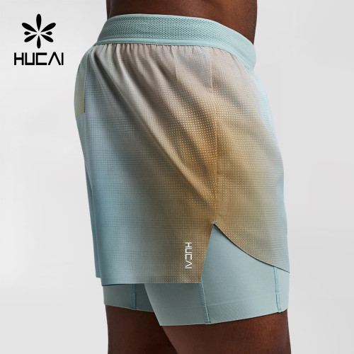 Custom Men's 2-in-1 Running Shorts with Full Compression Liner and Storage