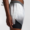 Custom Men's Two-Tone 2-in-1 Run Shorts with Zip Back Pocket and Liner