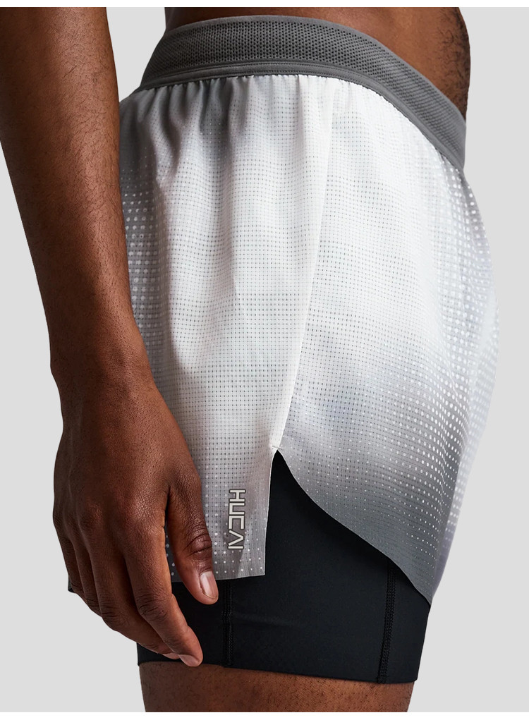 men's two in one compression shorts - detail view 1
