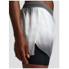 Custom Men's Two-Tone 2-in-1 Run Shorts with Zip Back Pocket and Liner
