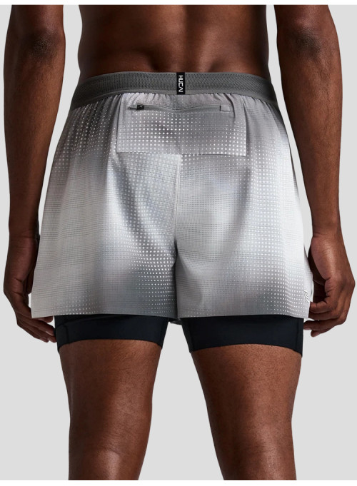 Custom Men's Two-Tone 2-in-1 Run Shorts with Zip Back Pocket and Liner