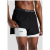 Custom Men's Compression Base Layer Shorts with Side Zip Pockets and Outer Short
