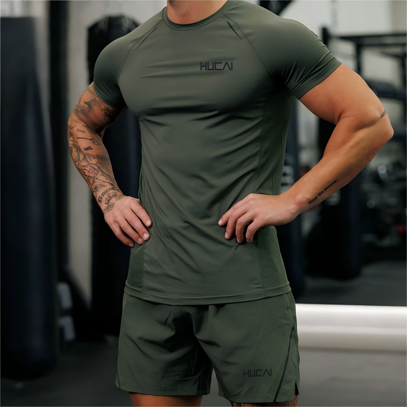 Custom Men's Sports T-Shirts Manufacturer: Oversized Cotton Comfort, Compression Fit , Quick-Dry Performance