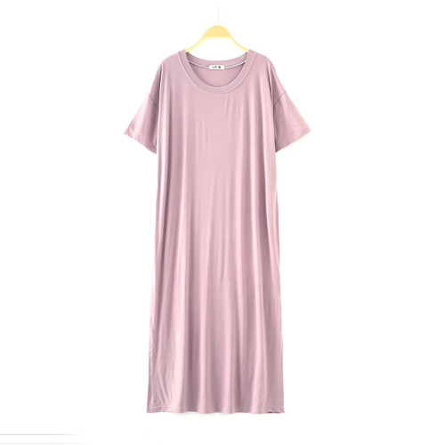 Chemise de nuit pour femme avec vêtements de nuit en coton polyester Taille libre