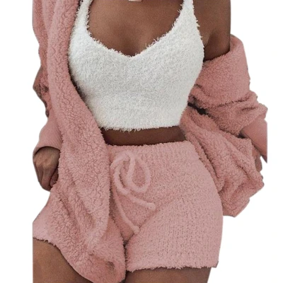 Pyjamas de vêtements de nuit pour adultes pour dames en été définit plusieurs pièces de pyjamas de la famille