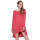 Mesdames Home Wear au genou Style lâche Jolie chemise de nuit à manches longues
