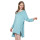 Mesdames Home Wear au genou Style lâche Jolie chemise de nuit à manches longues