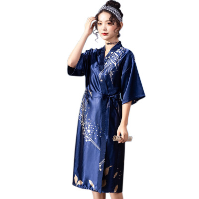 Women's Silk Nightgown, Long Sleeve Robe and Dress 2 Piece Set, Wholesale Ladies Pajamas