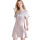 Robe de chemise de nuit à col rond confortable pour les femmes adultes Vêtements de nuit à la mode