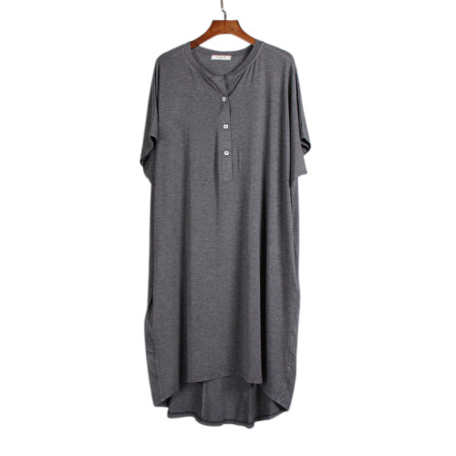 Летняя ночная рубашка женская модная пижама для взрослых оптом удобные ночные рубашки с коротким рукавом