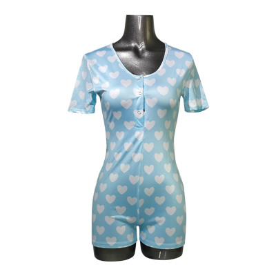 Rompers for Women, Cute Printings Onsies Ladies Short Sleeve Sleepwear Suppliers