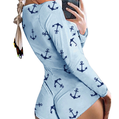 Onesie for Women, Long Sleeve Shorts Cute Printed Pajamas, Ladies Tights Wholesale