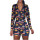 Women's Bodysuit, Long Sleeve Tight Pajamas Printed Jumpsuit, Wholesale Onesie V-neck