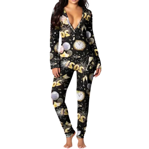 Combinaison en gros Nouvelle arrivée col en V Joli service OEM et ODM imprimé Onesies à manches longues et pantalon