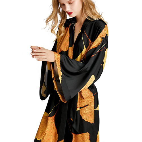 Оптовый халат с длинным рукавом для женщин Новое поступление Элегантная комфортная одежда для сна