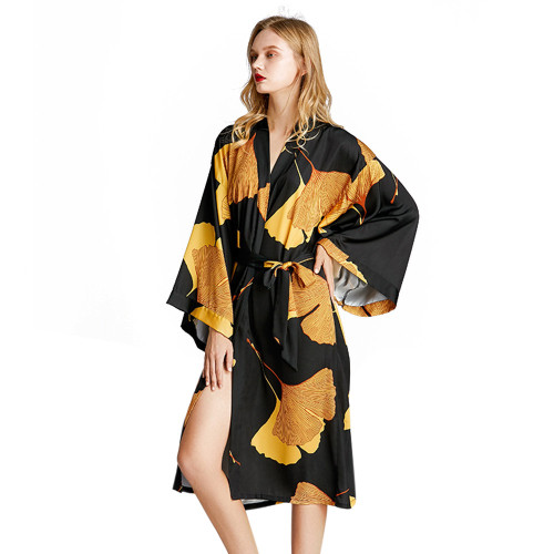 Оптовый халат с длинным рукавом для женщин Новое поступление Элегантная комфортная одежда для сна