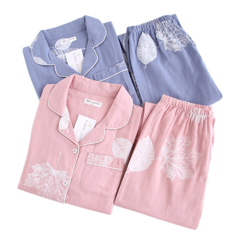 Ensemble de pyjama en satin Pyjama décontracté en vrac Vêtements pour femmes Vêtements de nuit de confort