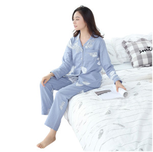 Атласный пижамный комплект Свободные повседневные пижамы Женская одежда Комфортное ночное белье