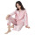 Атласный пижамный комплект Свободные повседневные пижамы Женская одежда Комфортное ночное белье