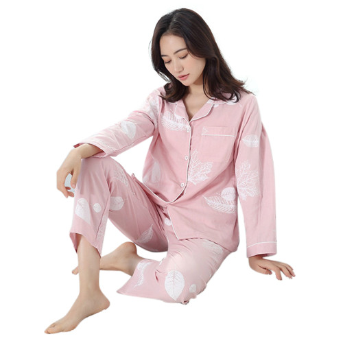 Ensemble de pyjama en satin Pyjama décontracté en vrac Vêtements pour femmes Vêtements de nuit de confort