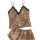 Dentelle deux pièces de pyjama shorts imprimés jolis vêtements femmes vêtements de nuit