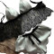 Satin Plus Size Black Lace Baby Doll Nightgown Pajamas Sets For Young Ladies