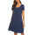 O cou chemise de nuit femmes été longueur genou robe de nuit ample pyjama