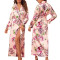 Floral Bridesmaid Pajamas,Long Robes Loose,Flower Printing Pretty,Factory Customized Robes