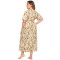 Woman Floral Robe,Short Sleeve Printed Customized Fashion Sleepwear,Supplier Factory Nightwear