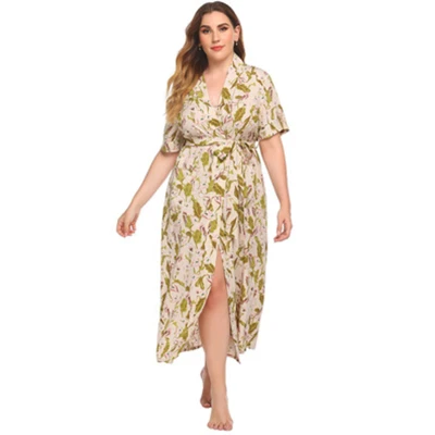 Fournisseur Usine de vêtements de nuit de mode sur mesure de vêtements de nuit en gros de longues robes confortables