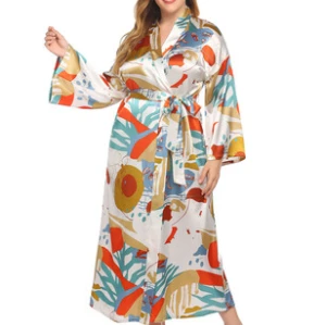 Pyjama d'usine pour Lady Robes à manches longues en gros pour les femmes Casual Home Wear