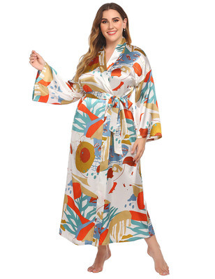 Pyjama d'usine pour Lady Robes à manches longues en gros pour les femmes Casual Home Wear