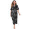 Women's Plus Size Robes Long,Printed short-sleeved bathrobe wholesale factory