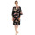 Silk Material Japanese Style Sweat Femme Floral Prints Kimono Robe for Bedroom