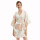 Robes en satin pour femmes Conception personnalisée en usine Impression de vêtements de nuit pour dames Robes mi-longues en gros