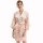 Robes en satin pour femmes Conception personnalisée en usine Impression de vêtements de nuit pour dames Robes mi-longues en gros