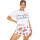 Vente en gros de vêtements de nuit pour femmes deux pièces de pyjama à manches courtes et ensembles de shorts d'impression mignon en vrac