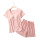 Striped pajama set, Customized Printing O-neck short sleeves Sleepwear for bedroom