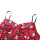 Women's Pajamas Set, Sleeveless Satin Sleepwear, Cute Christmas Printing Factory Price