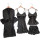 Fabricant multi-pièces de pyjamas en gros Ensembles Robe longue en dentelle de soie Lady Pretty Wear