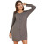 Cotton Knitting Elegant and Causal Style Stitching Lace Button Up Night Dress for Ladies Factory Price