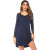 Cotton Knitting Elegant and Causal Style Stitching Lace Button Up Night Dress for Ladies Factory Price
