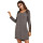 Chemise de nuit en gros à manches longues femmes chemise de nuit élégante lâche causale dame