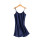 Imitation Silk Bridal and Bridesmaid Sleeveless Wedding Nightgown Short Slip Dress Solid Color