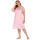 Milk Silk Cute Patterns Plus Size Pink Nightgown Sleeveless Slip Dress Long For Lady