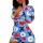 Woman's Jumpsuits, Printed Bright Color Sleepwear Ladies V-neck Onesies Wholesale